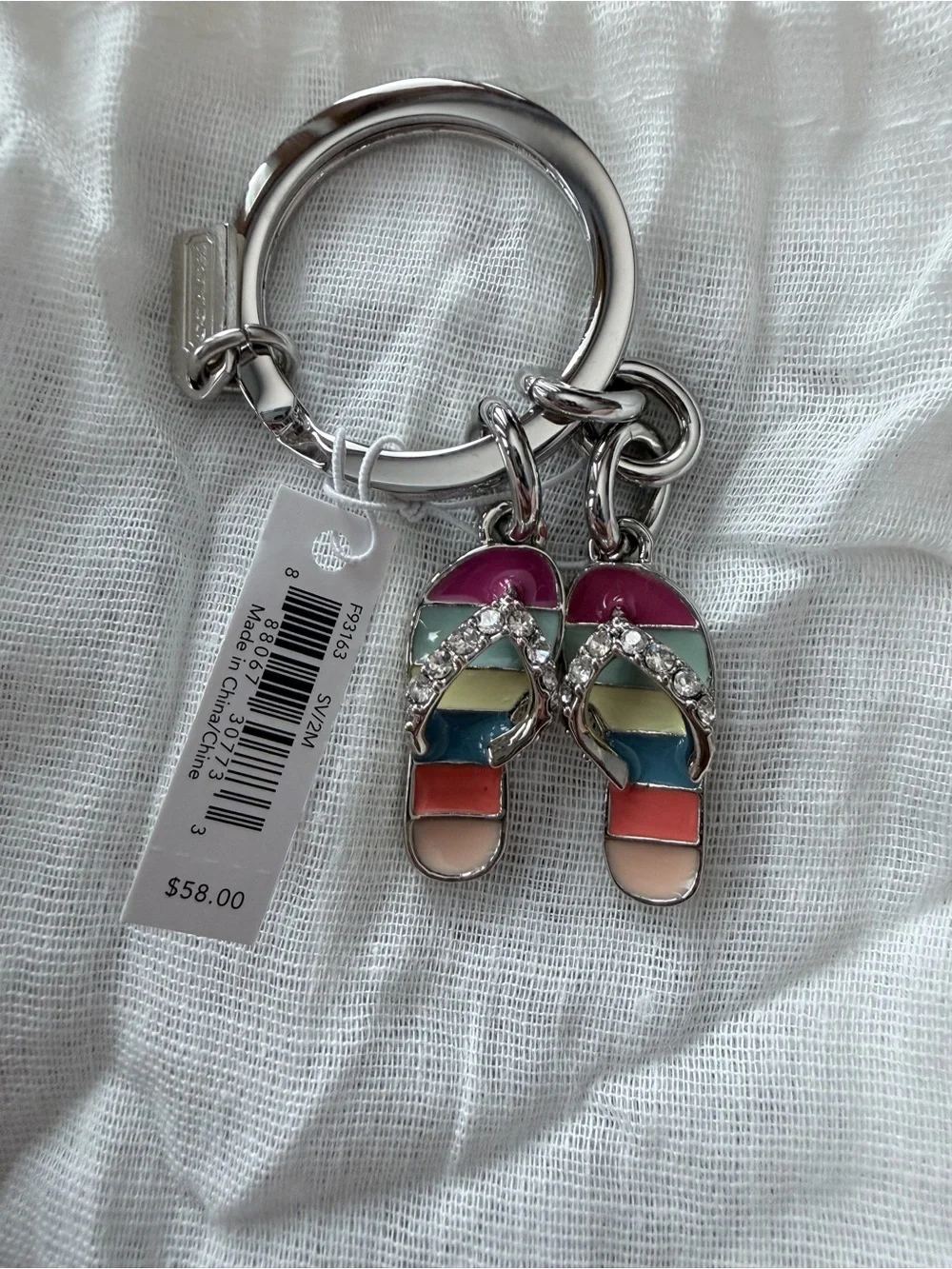 Coach keyring charm